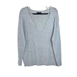 9 double O two by Naked Zebra Size M Gray Women's Long Sleeve Sweater